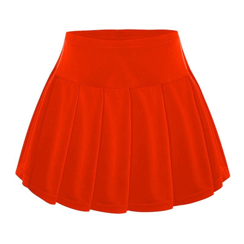 Dívčí culottes plisované sportovní kalhoty sukně jednobarevné dětské kalhotosukně