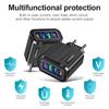 Phone Charger 4 Port USB Fast Mobile Phone Charger Adapter 5V 3A for iPhone Samsung Huawei Xiaomi Quick Charging Power Source