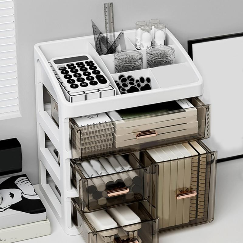 Practical Dressing Table Storage Holder With Different Zones For Beauty Items