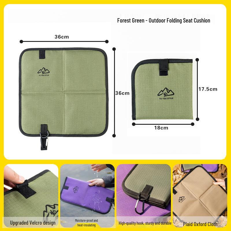 Outdoor Hiking Foldable Anti-Corrosion Seat Cushion - Moisture-Proof, Insulating Ground Mat for Camping and Mountaineering