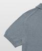 MANNERGRAM Upw Washable Cotton Polo Short Sleeve Knit Mogador Blue