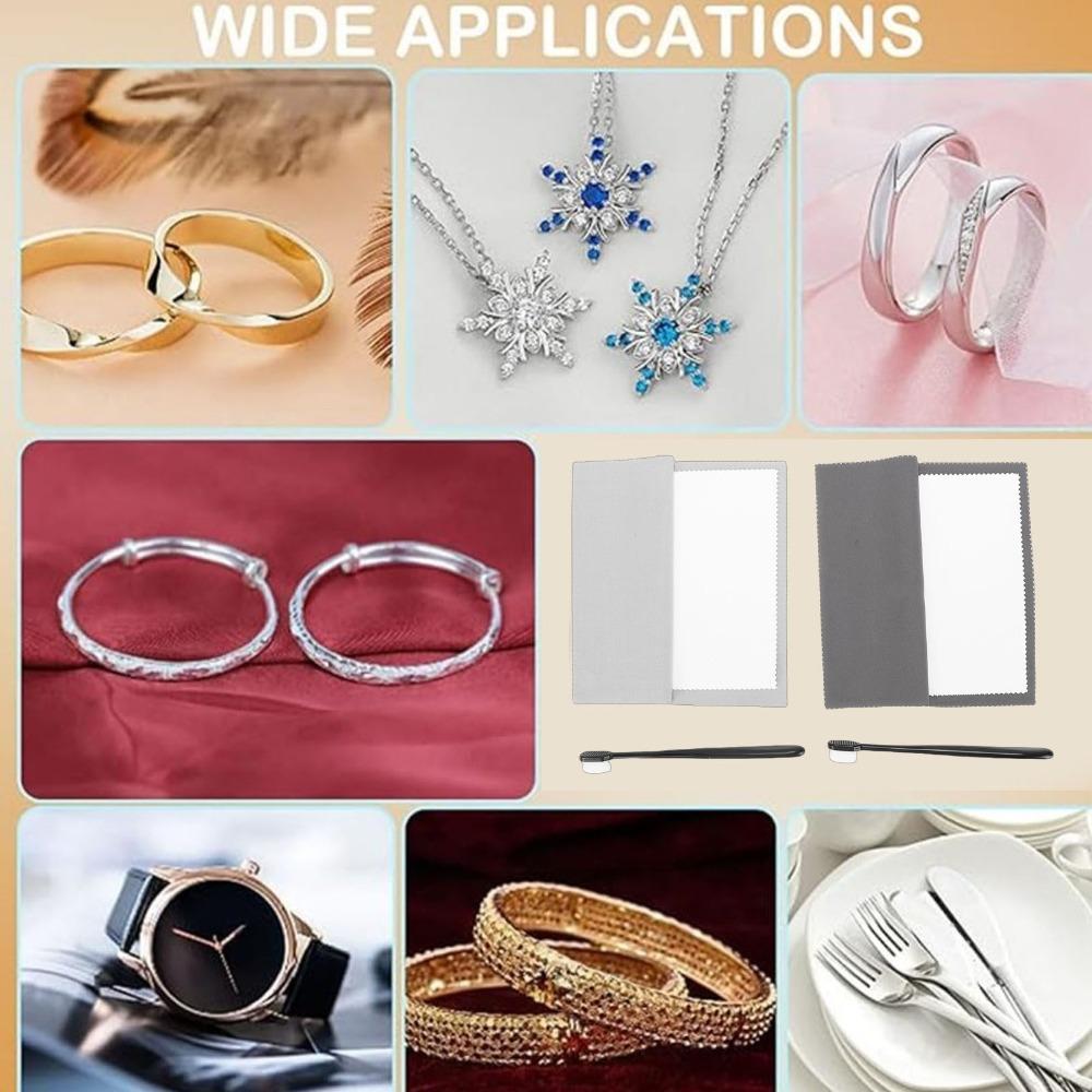 Effective Soft Brushes Jewelry Polishing Cloth Jewelry Cleaning Cloth Jewelry Cleaning Kit Jewelry Care