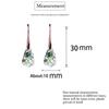 New Vintage Personality Long Dangle Earrings for Women Girls Fashion Rose Gold Color Water Drop Zircon Earrings Zircon Gifts
