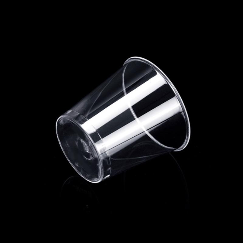 Pack of 100 Clear Plastic Shot Glasses 30ml Crystal Cups for Weddings Stackable Disposables Shot Glasses Party