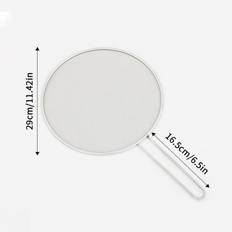 Cooking Frying Stainless Steel Anti Splatter Guard Oil Net Grease Splatter Screen Pan Mesh Guard Screen Splash Cover