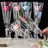 50Pcs Love Transparent Rose Packaging Bags Flower Bouquet Plastic Bag Bouquet Wrapping Paper One Straight Bag Flower Packaging