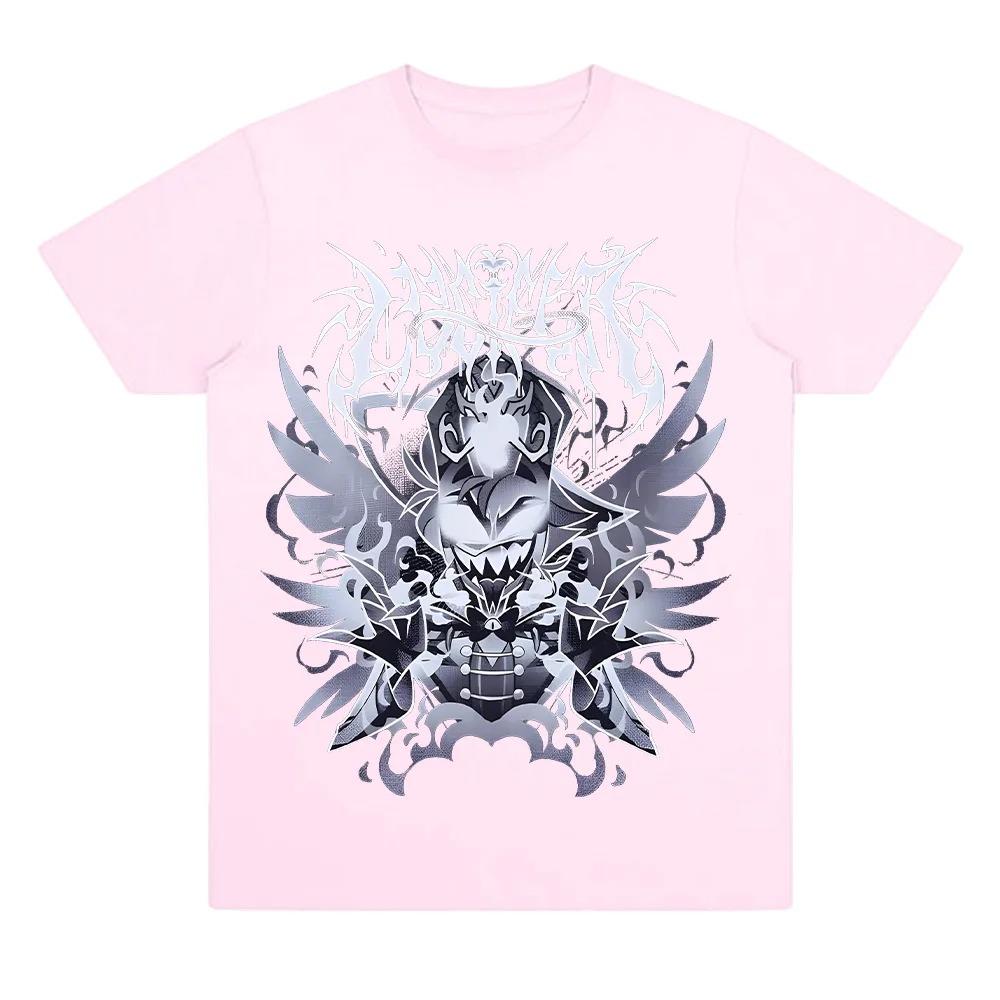 Hazbined Hoteled Adam Lucifer Graphic Print Tshirt Women Men Fashion Cotton Crewneck Tees Oversized Loose Casual Summer New Top