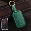 Genuine Leather Key Cover for Toyota Highlander and Land Cruiser (Old Models)