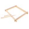 Creative Knitting Craft Tool Set with Wooden Knitting Frame 4 Color Cotton Yarn Wooden Needle for Children Handmade Toy