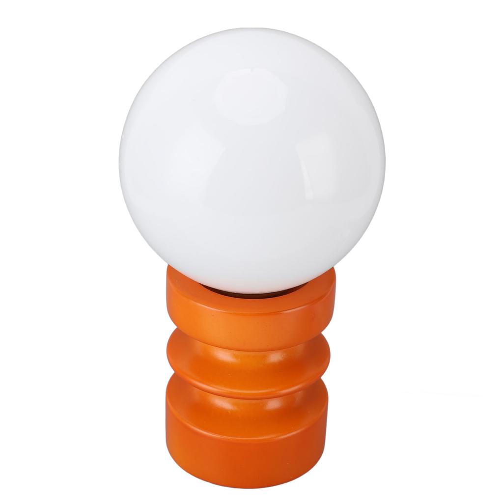 Retro Stolná lampa Dekoratívne sklenené tienidlo Drevená základňa USB Malé nočné svetlo na nočný stolík do spálne