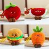 Fruits Vegetables Plush Keychain With Scented Granules For Kids School Activities