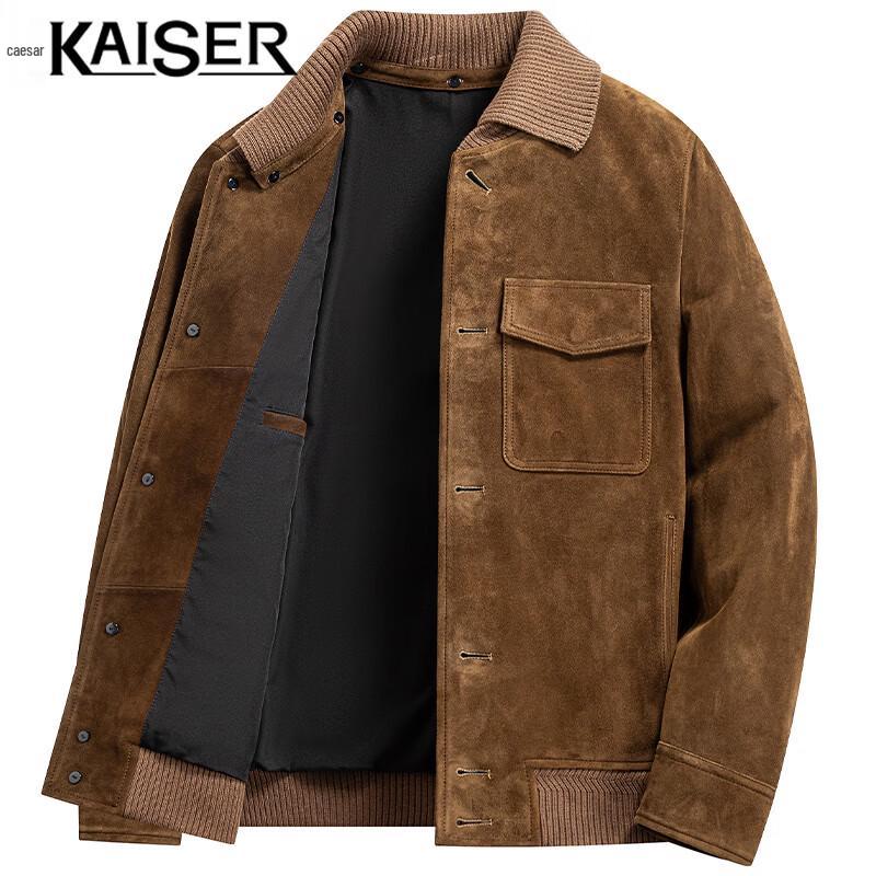 Kaiser Men's Genuine Sheepskin Leather Jacket