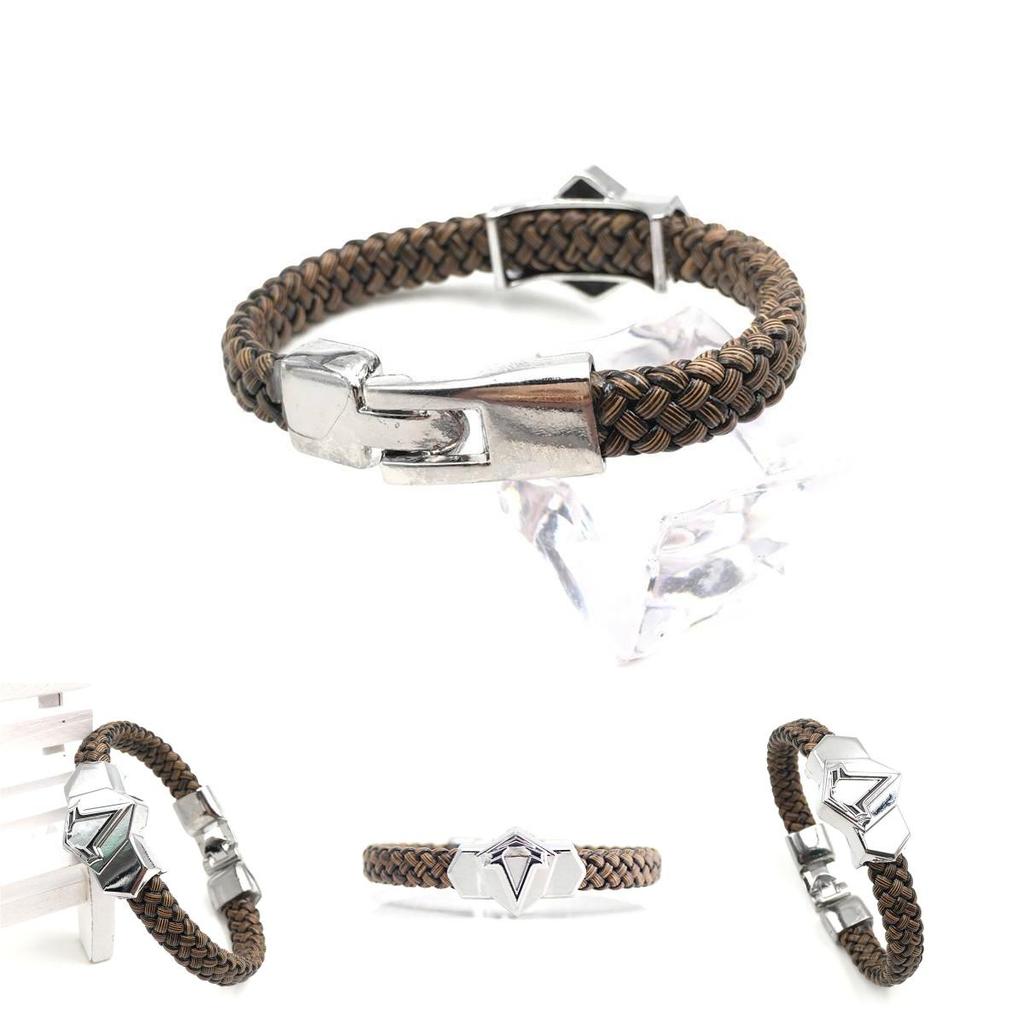 Naruto Anime Ninja Unisex Alloy Bracelet Electroplated Leaf Design Fan Collectible Travel Souvenir Corporate Gift