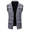 Hengyuanxiang Men's V-Neck Knit Vest Cardigan