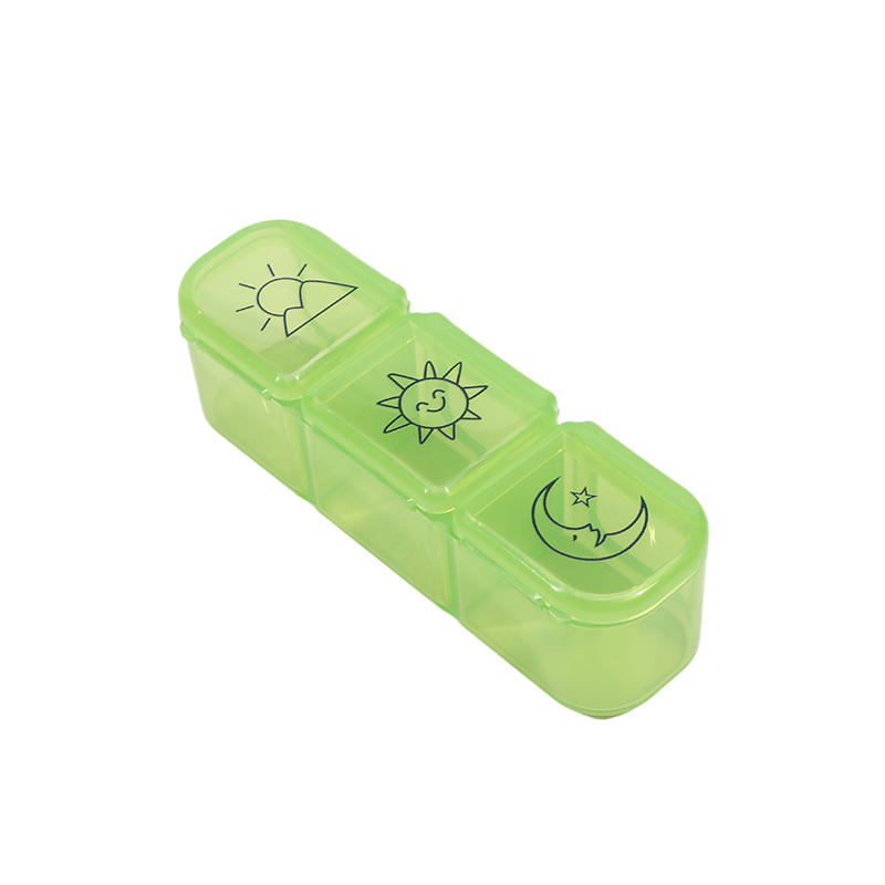 Mini Pill Case 3 Grids Tablet Pill Organizer Case Medicine Drug Storage Box Pill Box Dispenser Travel Tablet Holder Container