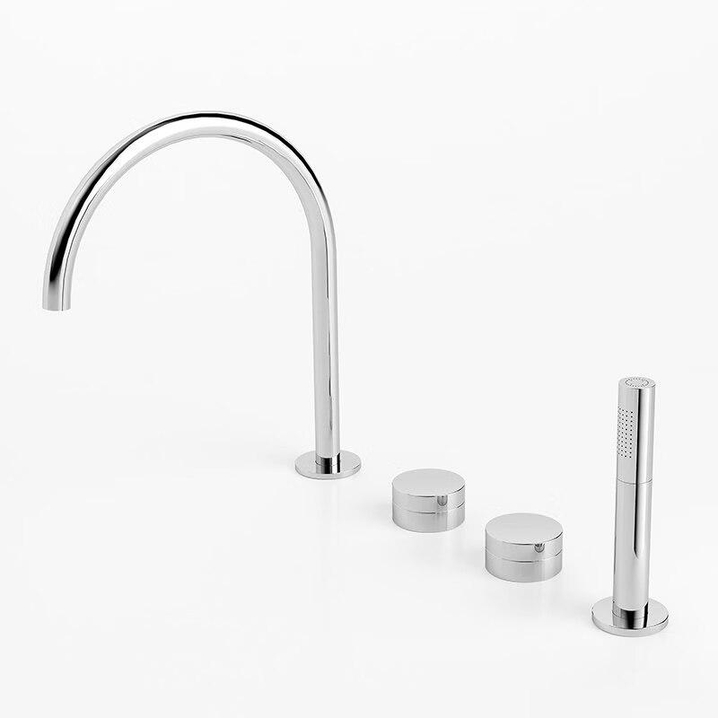 TLXT Deck-Mounted Bathtub Faucet & Shower Set