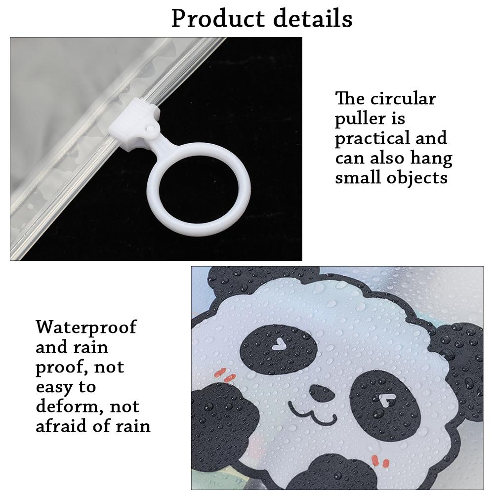 

Travel Zipper Book Case Plastic Transparent Pencil Bag Stationery Hot File Bag Creative Rabbit