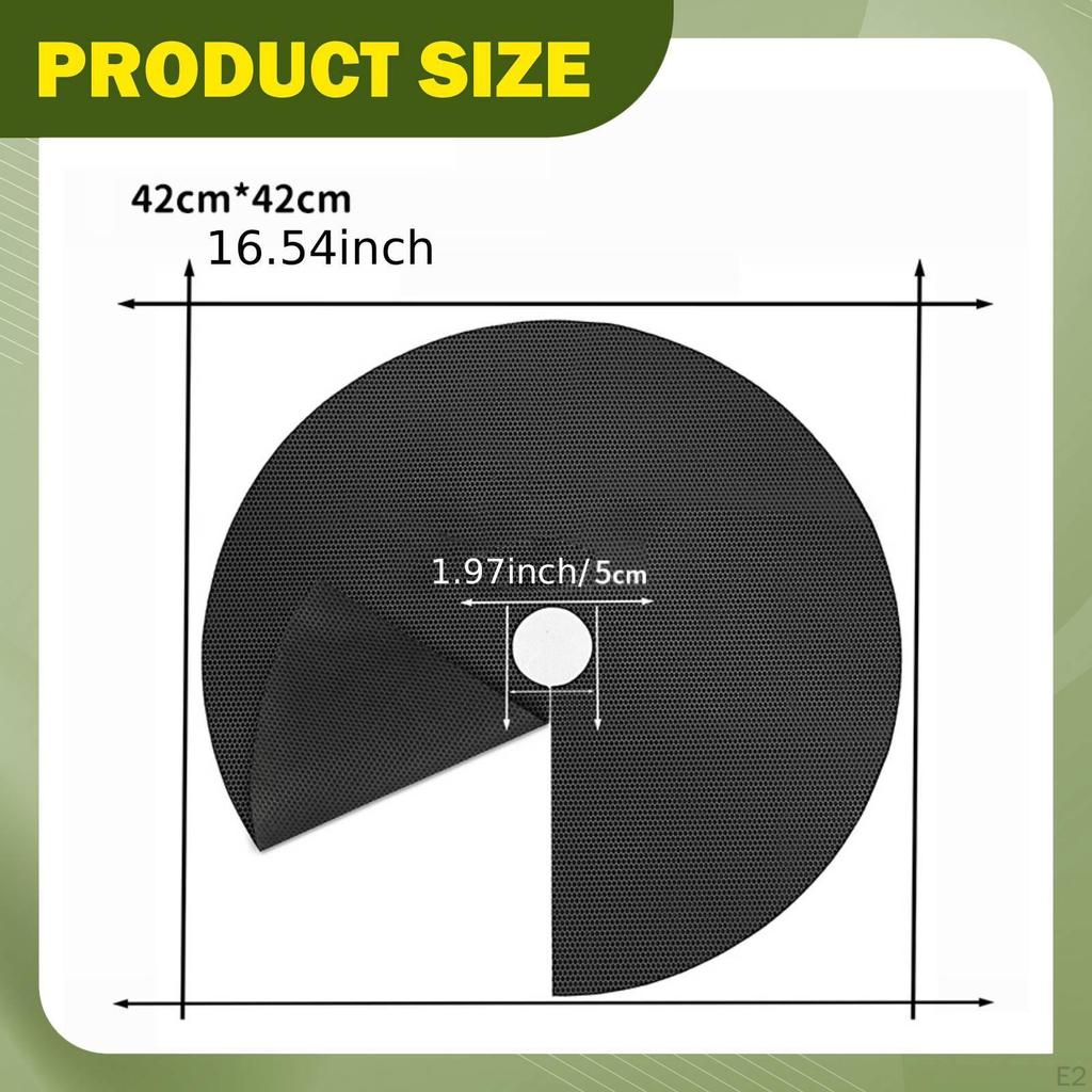10 Pieces Mats Landscape Cloth Portable Protection Mulch Plant Covers for Garden Indoor Outdoor