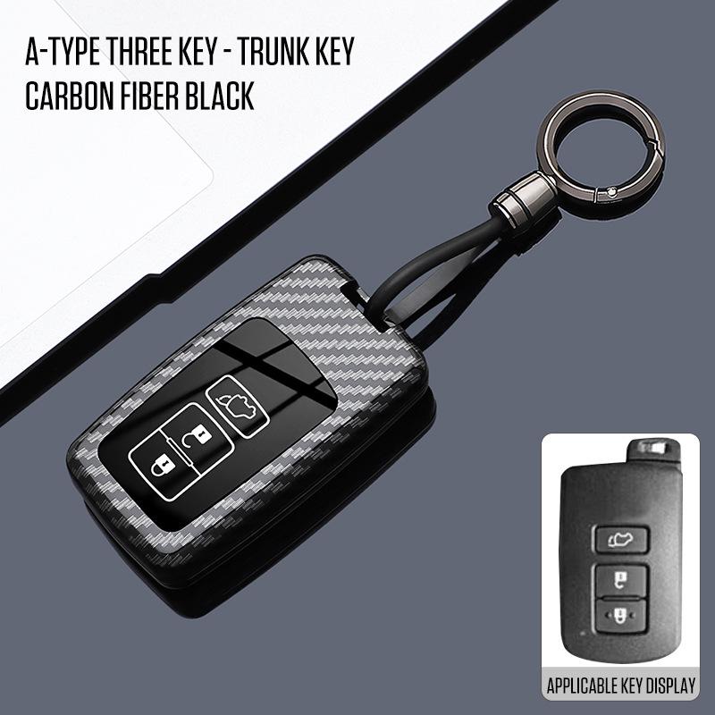 Housse de clé premium pour Toyota Land Cruiser, Prado, Prius importés