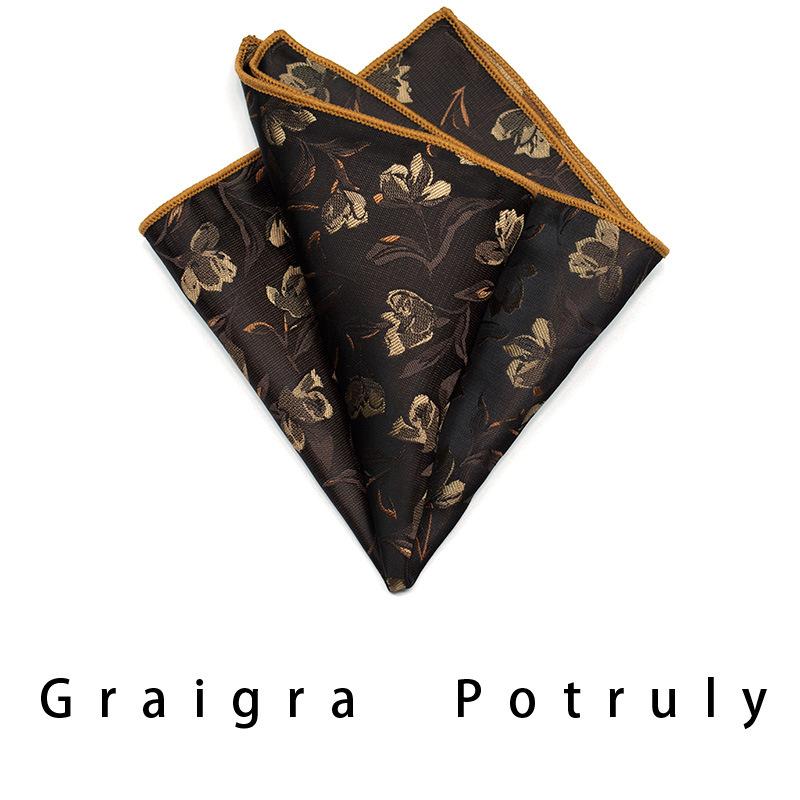 Men'S Formal Business Tie 8Cm Trend Ethnic Style Guochao Chinese Style Bow Tie Pocket Towel Set Retro Coffee