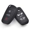 Silicone Car Key Case For  A1 S1 A3 S3 A4 A6 RS6 TT Q3 Q7 Cover Remote Fob Shell Jacket Sleeve