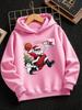 Kerstman Speelt Basketbal – Trendy Casual Hoodies voor Jongens en Meisjes (Herfst/Winter), Geschikt voor buitenactiviteiten