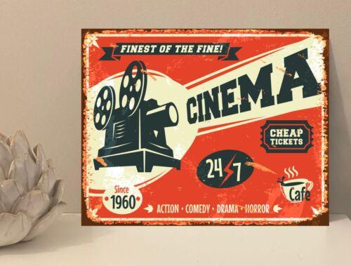 

Cinema Film Retro Metal Plaque Sign Gift House Novelty mt30Aluminum 30x40cm(11.8x15.7inch)
