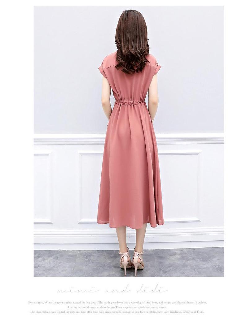2025 Summer Loose Fit Elastic Waist Dress