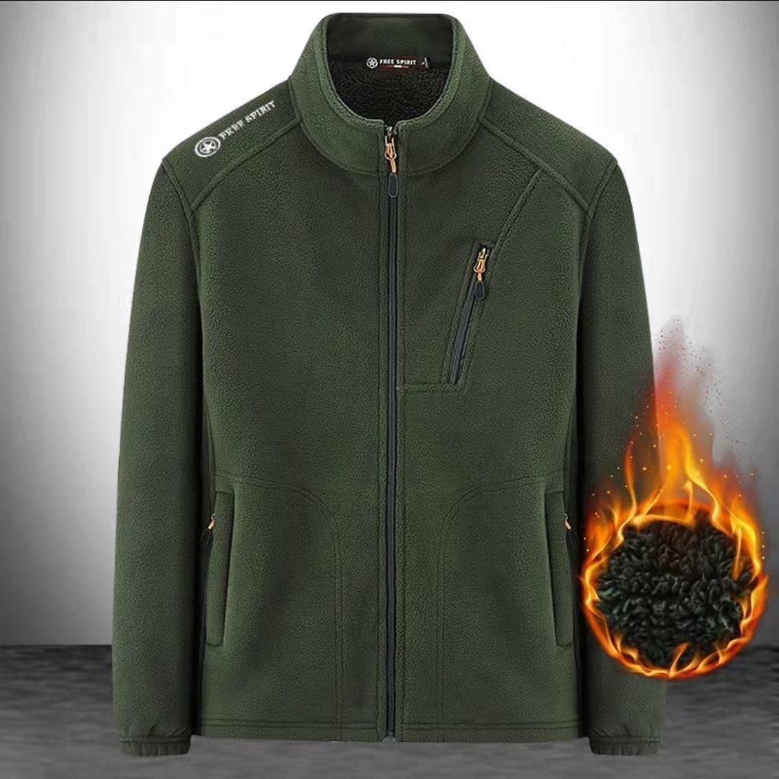 Мужская теплая толстая куртка для осени и зимы — фото 8