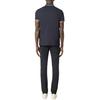 STONE ISLAND Solid Color Button Short Sleeve Polo Shirt Men Tops Navy-Blue K2S152200007S0018V0020