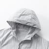 UPF50+ Men's Hooded Sunscreen Jacket Summer Ultra Thin Zipper Pocket Windbreaker Elastic Cuffs Outdoor Hiking Fishing Skin Coats