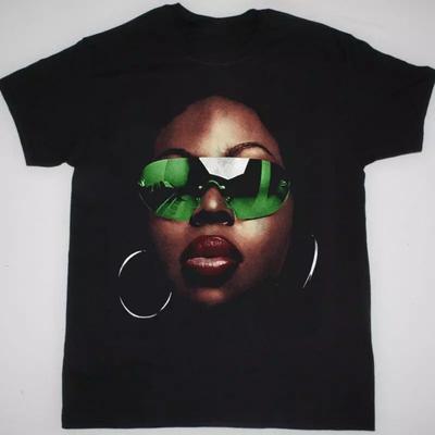 Angie Stone Ansikte Klassisk Kortärmad Svart Alla Storlekar T-shirt