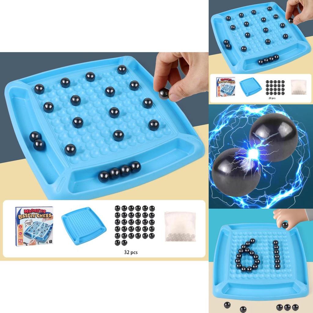Magnetic Induction Chess Fun Magnetic Chess Game For Training Focus And Logical Thinking Educational Toy For Parent-child Interaction Plastic Material