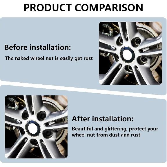 20Pcs Car Wheel Lug Nut Covers,17mm Tire Bolt Caps with Removal Tool,Lug Nut Cover Compatible with VW Jetta Beetle Passat Golf GTI CC,Replaces for