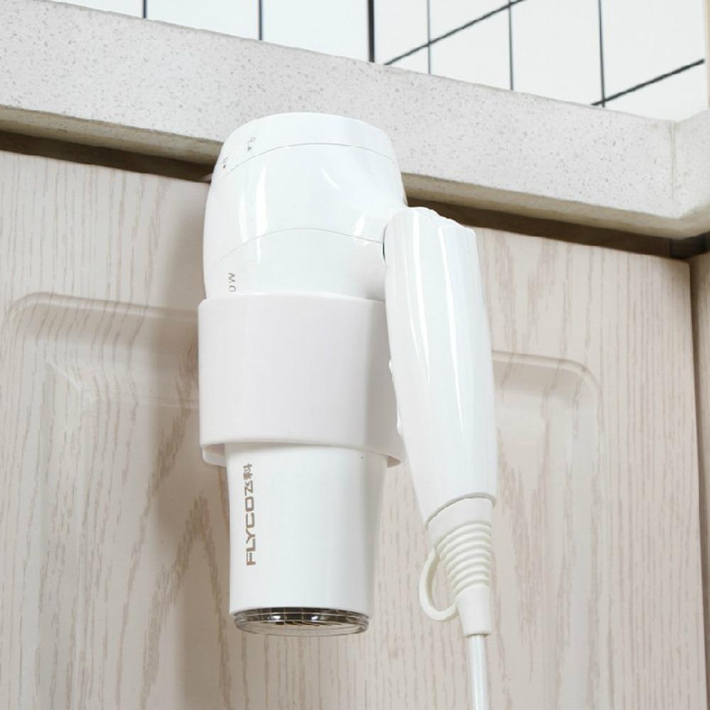 Uchwyt na suszarkę do włosów Punch Free, odporny na wilgoć, półka do przechowywania suszarki do włosów, łazienka
