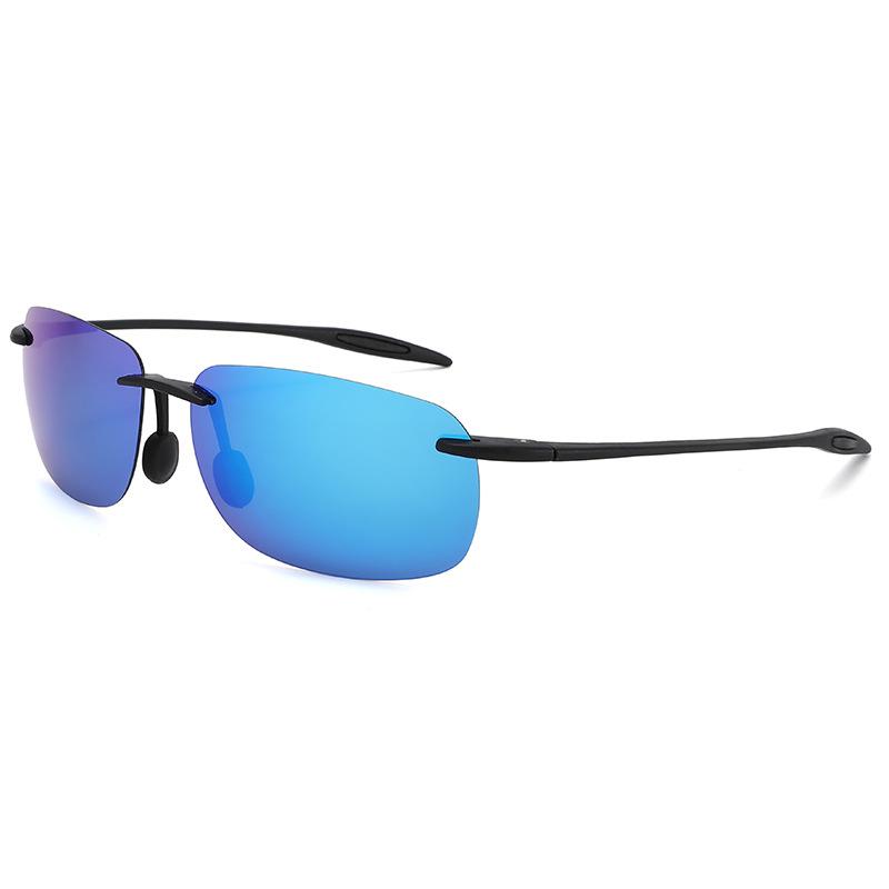 Gafas de Sol Ultraligeras TR90 para Hombre Mujer Sin Marco Conductor Conducción Gafas de Sol Moda Exterior Pesca Senderismo Correr Deportes Gafas