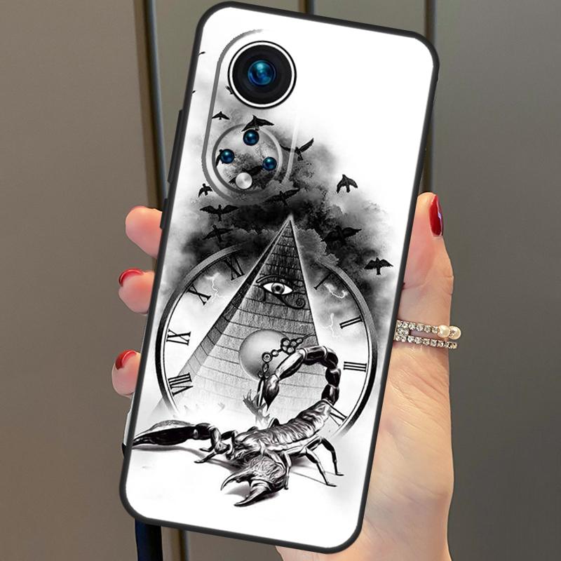 Scorpion For Huawei P20 P30 P40 Lite Pro P Smart 2019 Nova 9 5T Phone Case For Honor 50 8X 9X 10i