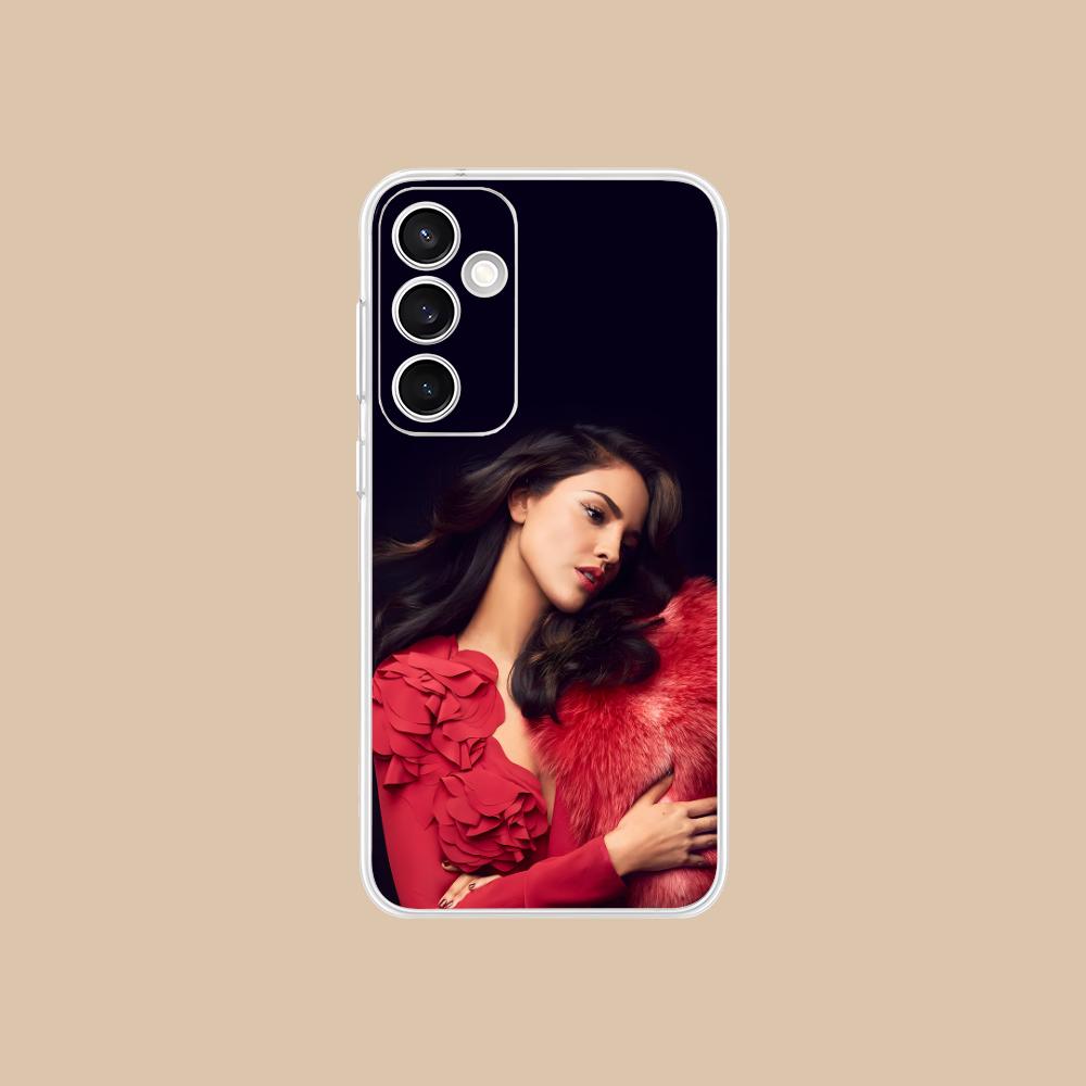 Fashion Eiza Gonzalez Clear Mobile Phone Case for Samsung Galaxy S25 S24 S23 S22 S21Plus FE Ultra Colorful Cover