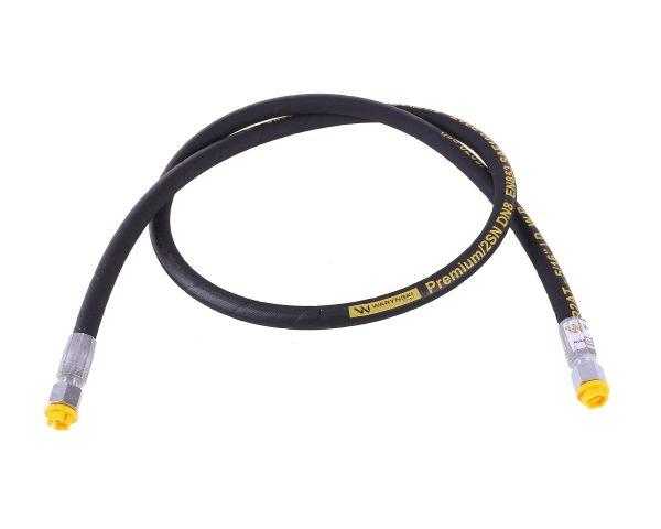 Hydraulic hose 350 bar thread M16x1.5 straight -1500mm DN08-2SN (AA-08-1500; P11P11) 35.0MPa Waryński