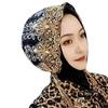 YASEEN New Beaded Rhinestone Lace Headwrap Hat Fashionable Comfortable Stretchable Easy Wear Ethnic Style Flower Turban Women