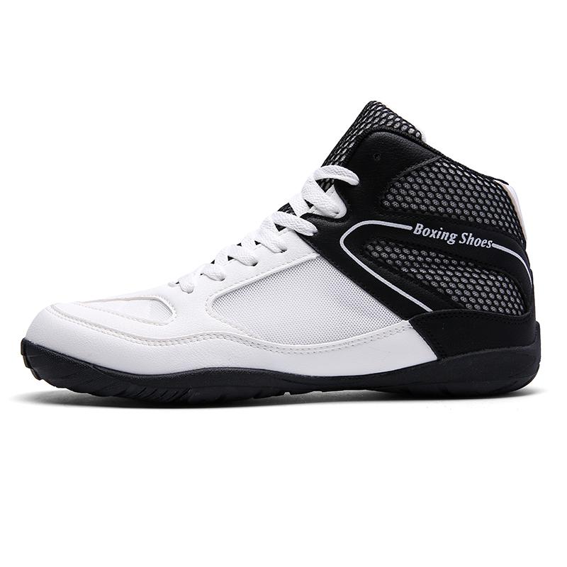 Men Boxing Shoes Classic Fighting Sneakers Brand Breathable Wrestling Shoes Women Professional Outdoor High Ankle Boxing Boots