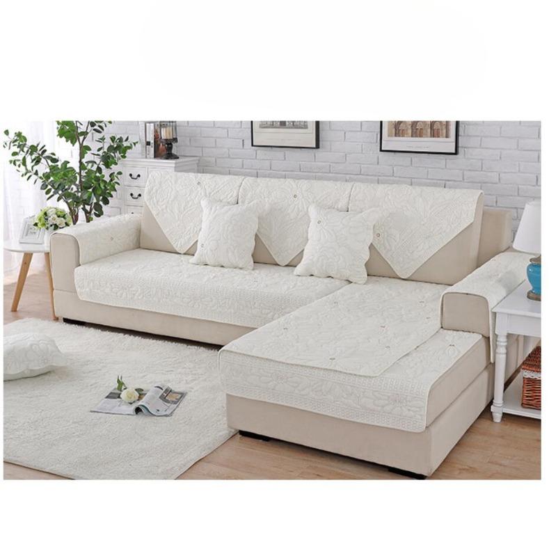 Fashionable And Simple Double-Faced Pure Cotton Sofa Cushion Four All Season universal Anti Slip And Dustproof Sofa Cushion