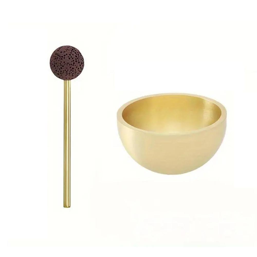 Metal Sound Mini Singing Bowl Portable Essential Oil Diffuser Yoga Meditation золотой