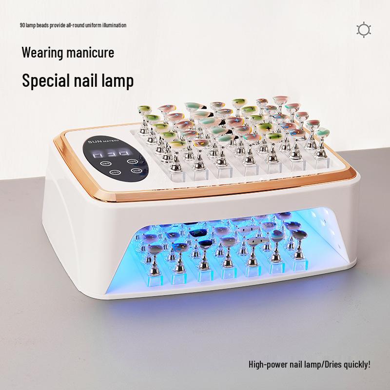 Wearable UV Nail Lamp for Two Hands – High Power Nail Art Phototherapy Lamp with Large Space