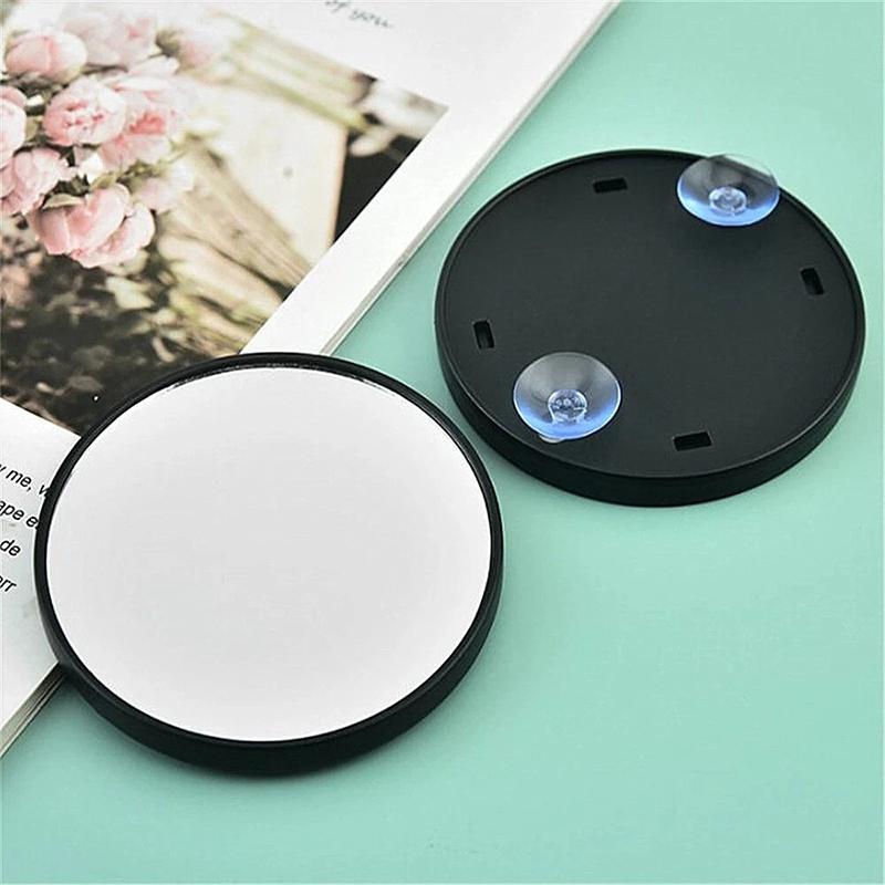 5x/10x/15x Magnification Mirror With Suction Cup Blackhead Magnifying Remove Acne Pores Tool Mini Round Portable Makeup Mirror