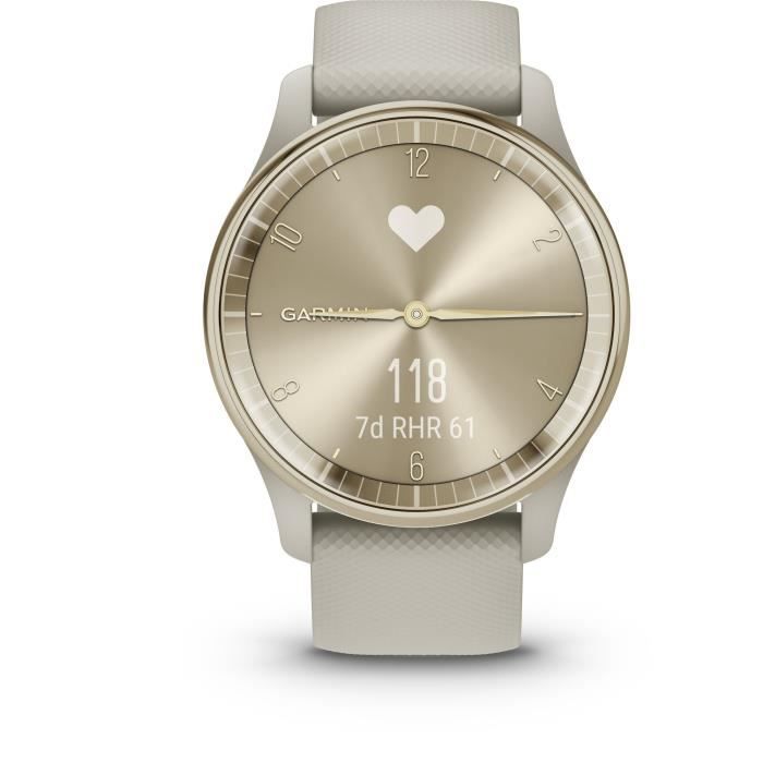 GARMIN Vivomove Trend Montre Connectée - Silicone - French Gris WW