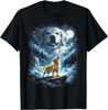 Golden Retriever Howling At Moon T-Shirt S-3XL