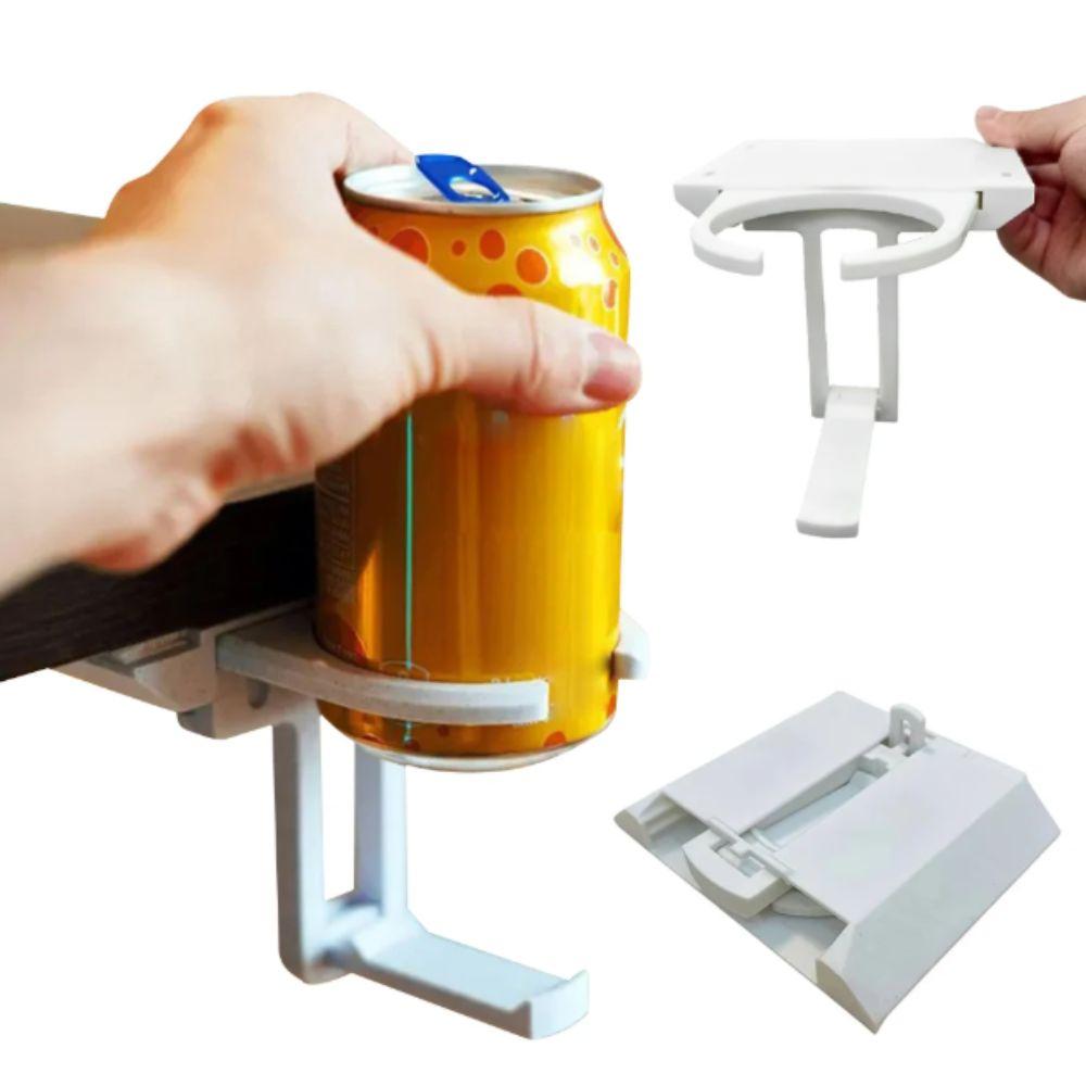 Extendable Fold Out Drink Holder Foldable Under-Table Cup Rack Retractable Can Claw Drink Storage