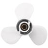 664-45945 664-45945-00-EL 9 7/8 X 10 1/2 Propeller For Yamaha 20HP 30HP White 3 Blades 10 Spline Tooth R Rotation
