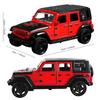 1:36 Jeeps Wrangler Rubicon Modèle de Voiture en Alliage Moulages sous Pression Métal Véhicules Tout-Terrain Modèle de Voiture Haute Simulation Collection Jouets pour Enfants Cadeau